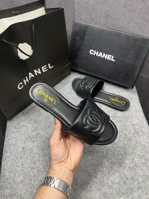 Chanel_Lambskin_Quilted_CC_Platform_Mules_Black_With_OG_Box_Carry_Bag_21P
