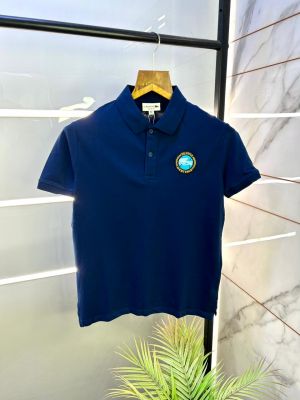 Lacost e Blue Polo Premium Collar Neck T-shirt F2997-BU1