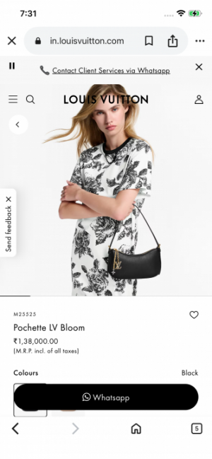 Louiis_vuitton Pochette LV Bloom with Double box 773