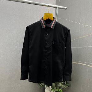 Gucc_i Black Premium Collar Design Shirt 519