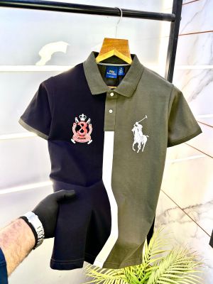 Ralp h Lauren Polo Olive Premium Collar Neck T-shirt F2830-OL