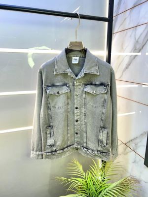 Zar a Imported Denim Super Premium Grey Shacket F3346-GY