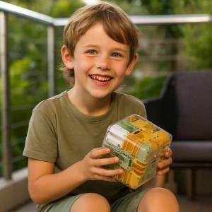 3 D KIDS PUZZLE MAZE CUBE