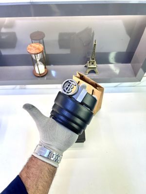 Burberr_y Grey Reversible Belt Fa 335