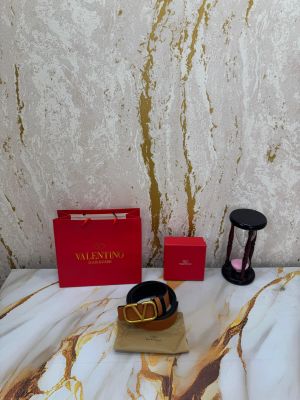 Valentin_o garavani v-logo leather belt with box and dust bag including carry bag (tan-v37)