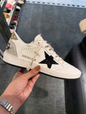 Golden Goose  Ball star White Black Gold Ice
