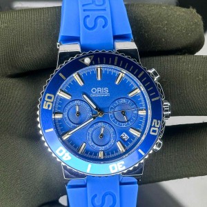 Oris_blue silicone