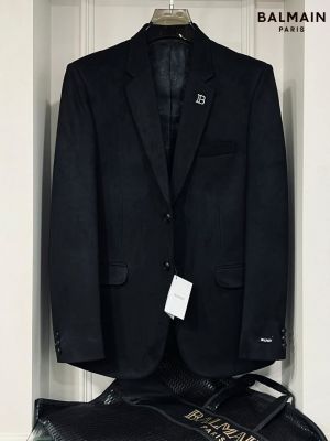 Balmai n Paris Imported Super Premium Black Blazer With Brand Cover Hanger Packing F2080-D2