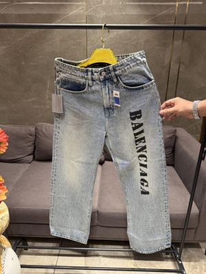 BALENCIAGA LIGHT BLUE WASH PREMIUM BAGGY DENIM