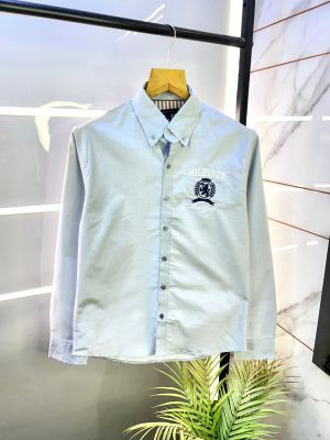 Tommy_Hilfiger Sky Oxford Lycra Premium Shirts F2748-SK