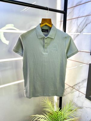 Emporio Arman_i Grey Polo Premium Collar Neck T-shirt F2947-GY