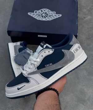 Dio r Air Jordan Retr o 1 X Travis Scott Navy Blue