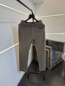 Adida s beige imported straight fit courduroy fabric track pant