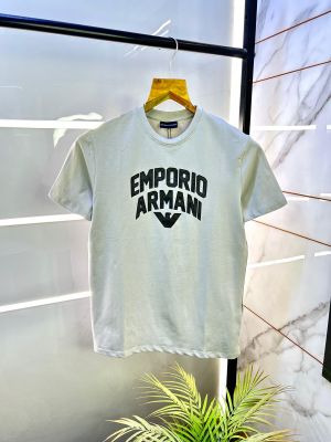 Emporio Arman_i Grey Premium Round Neck Polo T-shirt F2883-GY