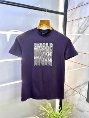 Emporio Arman_i Purple Premium Round Neck Polo T-shirt F2883-PU