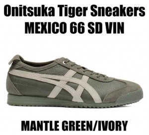 onitsukaa Tiger Sneaker MEXICO 66 SD VIN MANTLE GREEN  IVORY