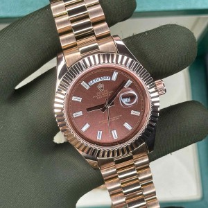 Rolex_ day date Diamond Face Chocolate