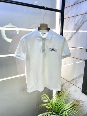 Lacost e White Polo Premium Collar Neck T-shirt F3392-WH