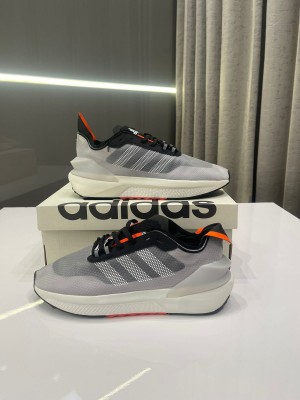 Addidas avryn trainer black solar red sale
