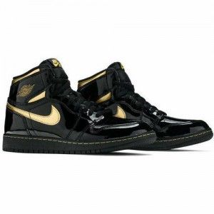 Air Jordan 1 Retro High Black Metallic Gold Sale