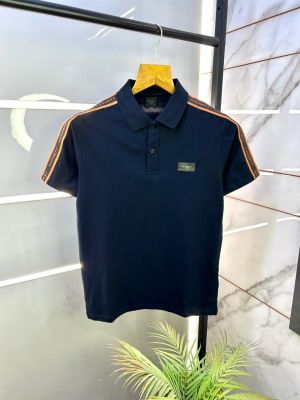 Aston Martin Hacket t Navy Polo Premium Collar Neck T-shirt F3093-NY