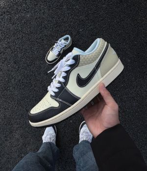 Air jordan 1 low se coconut milk black fix
