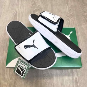 Pum.a Softride Adjust Premium White Black Flip Flop