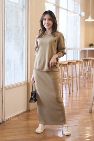 RL POLO SKIRT CO SET BISCUIT S42-BI