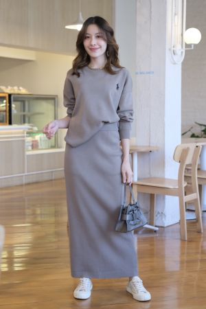 RL POLO SKIRT CO SET GREY S42-GY