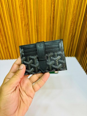 05 GOYARD BLACK PREMIUM QUALITY CARD HOLDER WALLET