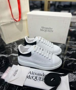 Alexander McQueen white black sneakers