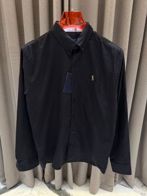 Ralp_h Lauren Chest Logo Full Sleeves Shirt Black