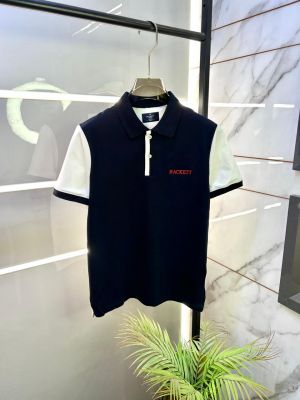 Hacket t London Navy Collar Neck Premium Polo T-shirt F3505-NY