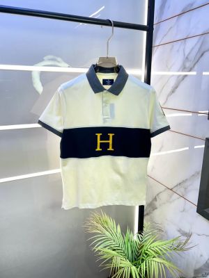 Hacket t London Off-White Collar Neck Premium Polo T-shirt F3505-OF