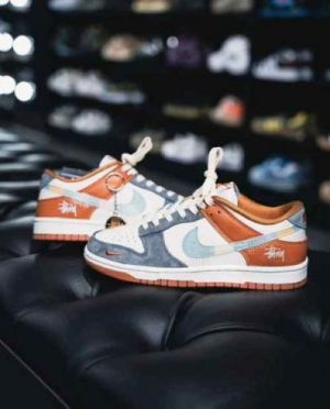 NIK_E SB DUNK STUSSY GREY ORANGE FIX 