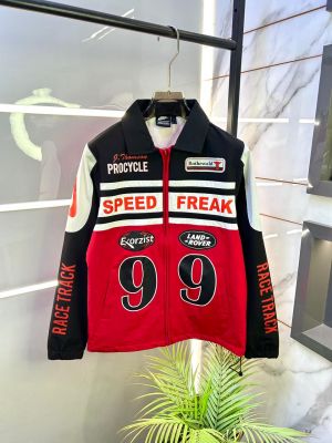 Nik e Imported Black Back Printed Super Premium Jacket F3381-BL