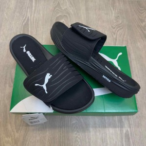 Pum.a Nitrocat V Adjust Comfort Premium All Black Slides