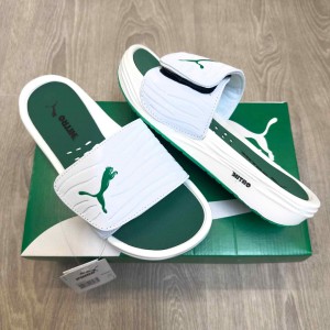Pum.a Nitrocat V Adjust Comfort Premium White Green Slides