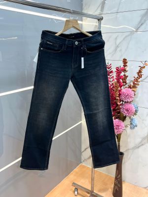 Balmai n Paris Green Shade Premium Imported Stretchable Lycra Fabric Boot Cut Denim with Back Metal Design 3841 