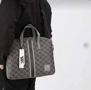 KAR.L LAGERFIELD GREY PREMIUM CLASSIC LAPTOP BAG TRAVELLING BAG