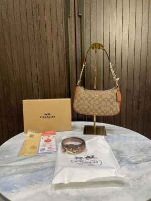 COAC_H Teri Shoulder Bag In Signature Canvas dual belts with og box 187