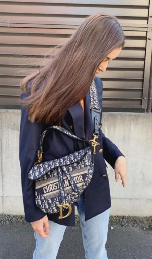 Christian_DIO_R_womens_bags_crossbody_bag_saddle_bag with original box 622