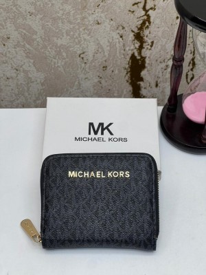 MICHAEL KOR_S MINI PREMIUM WALLET WITH OG BOX MK 60067 - BLACK