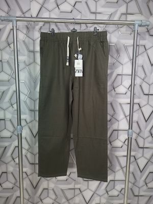 sale_Zara_Green_Premium_Cotton_Linen_TrackPant_(1625)