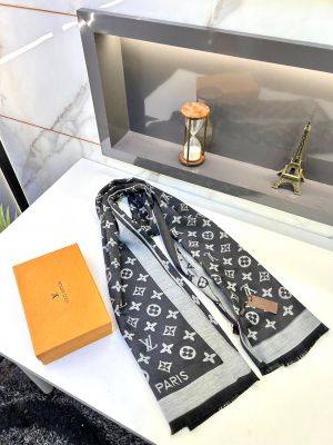 Loui_s Vuitton Stoles Scarfs Black Grey Fa 431