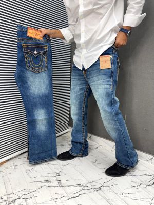 True Religion Blue 100% Imported Latest Store Article Very Premium BootCut Jeans 437