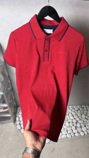 Ted Bake_r Premium Ribbed Polo T-Shirt 1435
