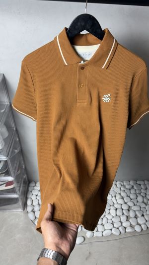 Ted Bake_r Premium Ribbed Polo T-Shirt 1437