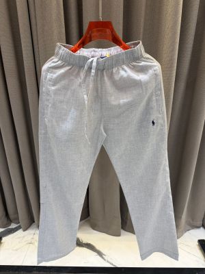 Ralp_h Lauren Linen Pants Light Grey