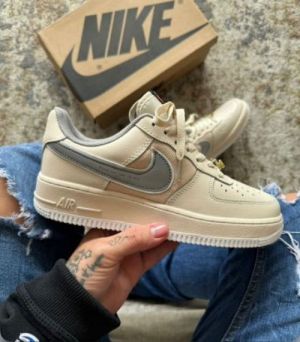 Nik_e Airforce 1 Low Beige Reflective Fix